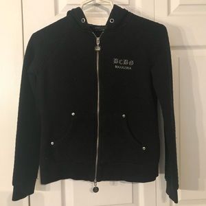 Black & Silver BCBG Hoodie Small